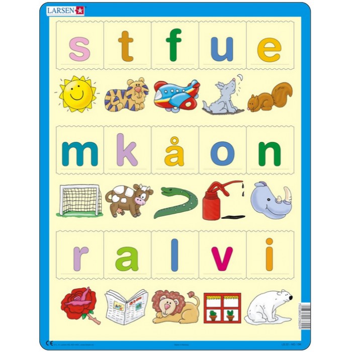 Puzzle Larsen-LS27 Learn to Read (Norwegian)