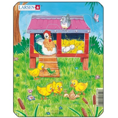 Larsen-M1-4 Frame Jigsaw Puzzle - Cute Animals