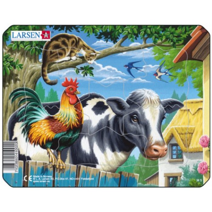  Larsen-M5-2 Frame Jigsaw Puzzle - Farm Animals