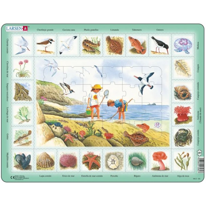 Frame Puzzle - Nature Puzzle - Seaside (Spanish)