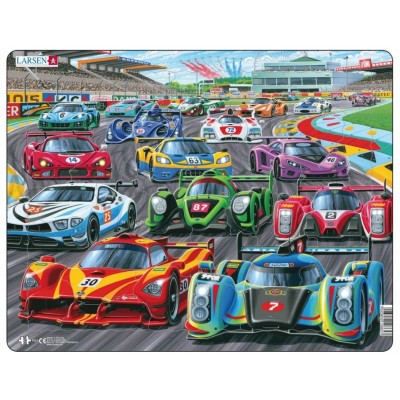 Larsen-PG1 Frame Puzzle - Racing Cars