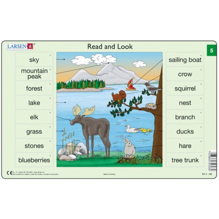 Larsen-RA03-EN-5-6 Frame Puzzle - Read and Look 05-06