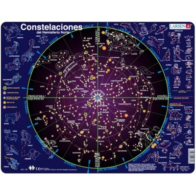 Larsen-SS2-ES Frame Jigsaw Puzzle - Constelaciones (in Spanish)