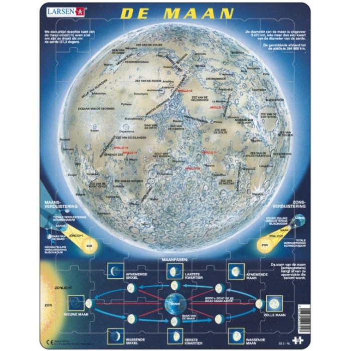  Larsen-SS5-NL Frame Jigsaw Puzzle - De Maan (in Dutch)