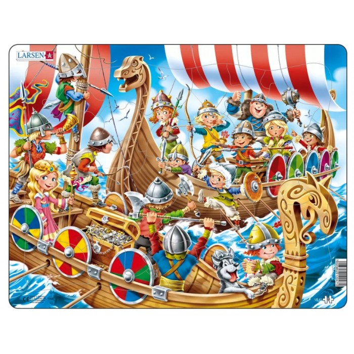 Larsen-US41 Frame Jigsaw Puzzle - Vikings