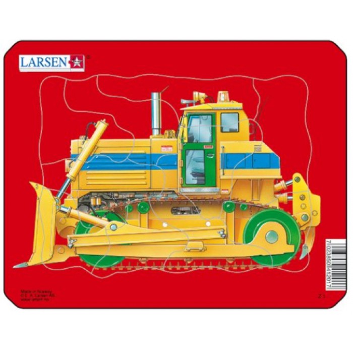 Larsen-Z1-3 Frame Jigsaw Puzzle - Bulldozer