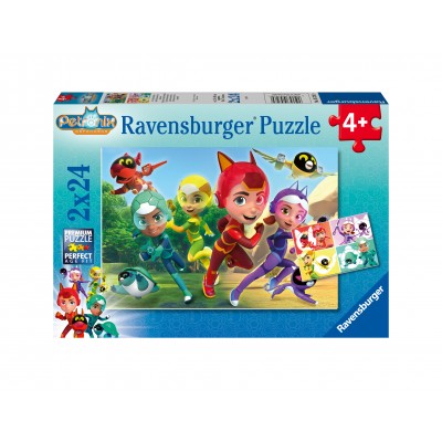 2 Puzzles - Defenders - Petronix Ravensburger-05726 24 pieces Jigsaw ...