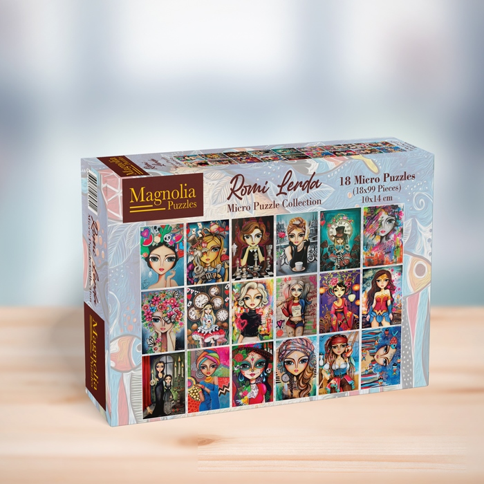 Puzzle 18 Puzzles Romi Lerda Micro Puzzle Set