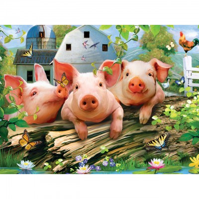 Puzzle Master-Pieces-31817 XXL Pieces - Three Lil' Pigs