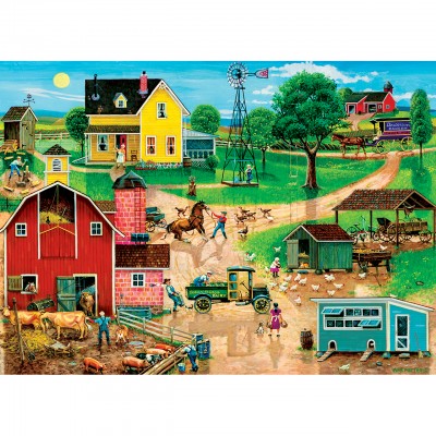Puzzle Master-Pieces-32005 XXL Pieces - After the Chores