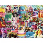 Puzzle  Master-Pieces-32037 XXL Pieces - Fancy Cakes