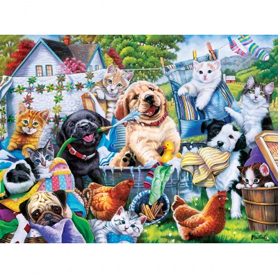Puzzle Master-Pieces-32110 XXL Pieces - Washing Time