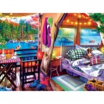 Puzzle  Master-Pieces-32182 XXL Pieces - Glamping Style