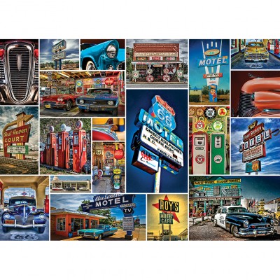 Master-Pieces-71772 Puzzle in Suitcase - Route 66