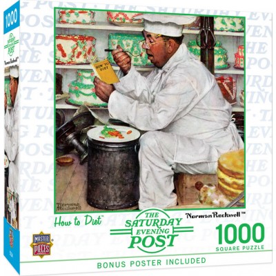 Puzzle Master-Pieces-72241 Saturday Evening Post - How to Diet