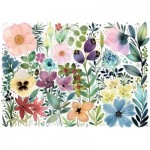Puzzle  Nathan-00894 Pretty Flowers Watercolor Herbarium