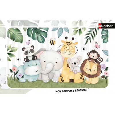 Nathan-01095 Frame Puzzle - Soft and Cuddly Animals