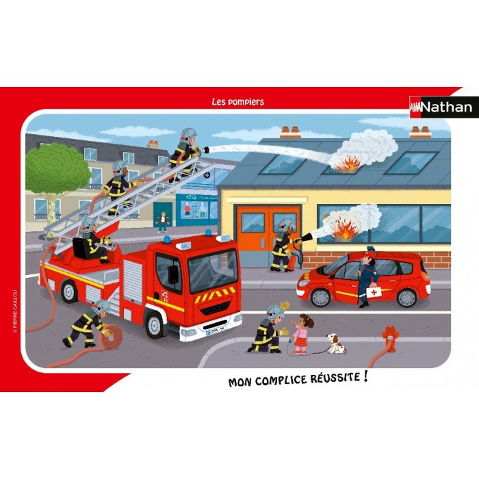  Nathan-86138 Frame Puzzle - Firefighters