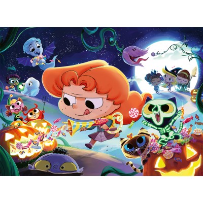 Puzzle Nathan-86199 XXL Pieces - Halloween with Deadly Adele