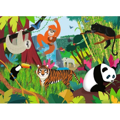 Puzzle Nathan-86469 XXL Pieces - Jungle Animals