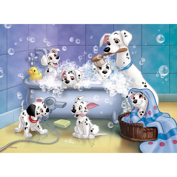  Nathan-86612 Jigsaw Puzzle - 60 Pieces - The 101 Dalmatians : The Bath