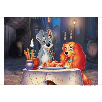 Nathan-86618 Jigsaw Puzzle - 60 Pieces - Lady and the Tramp