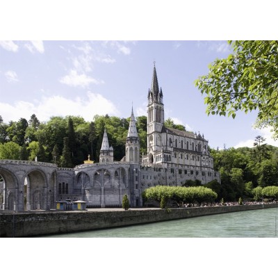 Puzzle Nathan-87787 Sanctuary Lourdes, France