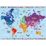 Puzzle   XXL Pieces - World Map