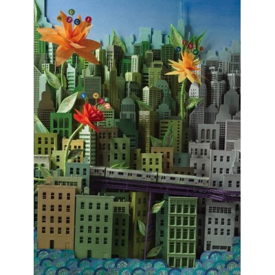 Puzzle New-York-Puzzle-SW2014 XXL Pieces - Transit Posters - Smarter Greener Better