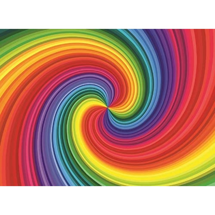 Puzzle  Nova-Puzzle-40507 Rainbow Swirl Spiral