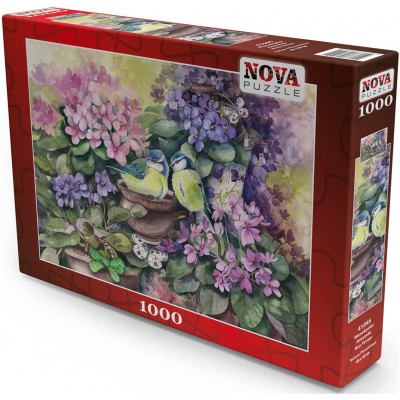 Puzzle Nova-Puzzle-41095 Bird's Nest in the Violets