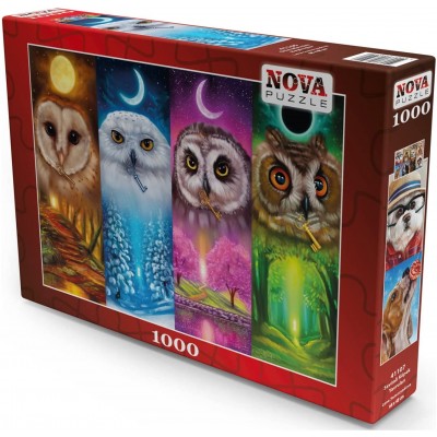 Puzzle Nova-Puzzle-41105 Four Seasons Owls