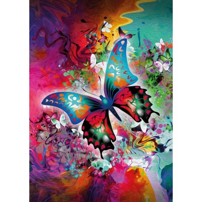 Nova-Puzzle-44001 Mini Puzzle - Fantastic Butterfly