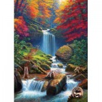 Puzzle  Cobble-Hill-40002 Mystic Falls in Autumn