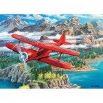 Puzzle  Cobble-Hill-45064 XXL Pieces - Beechcraft Staggerwing