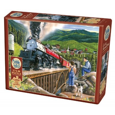 Puzzle Cobble-Hill-88009 XXL Pieces - Steaming Out of Town