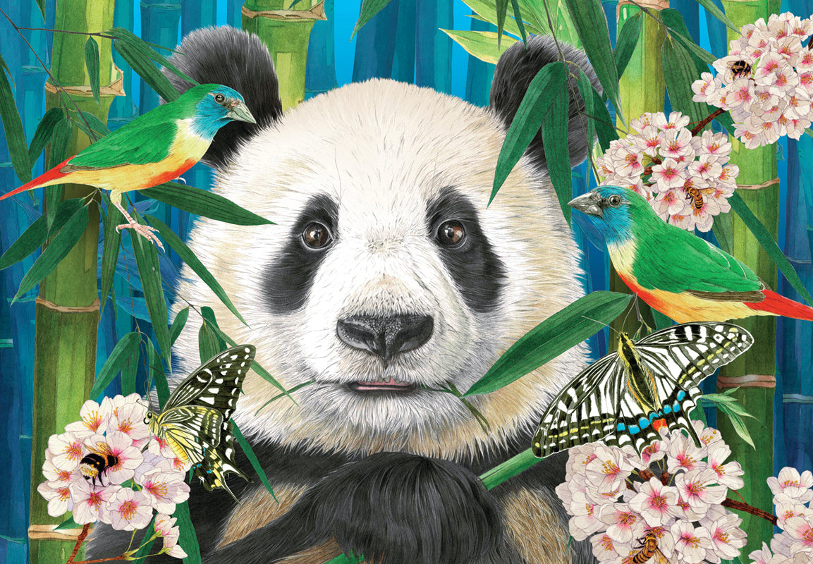 Ulmer Puzzleschmiede – Panda in the Bamboo Forest Puzzle – Wild Romantic  1000 Piece Puzzle with Animal Motif – The Rare Panda Bear in His Home in  China – Animals & Nature