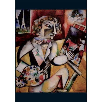 Puzzle Piatnik-5496 Marc Chagall - Self-portrait with Seven Fingers