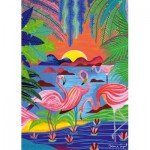 Puzzle  Pieces-and-Peace-0013 Flamants Roses
