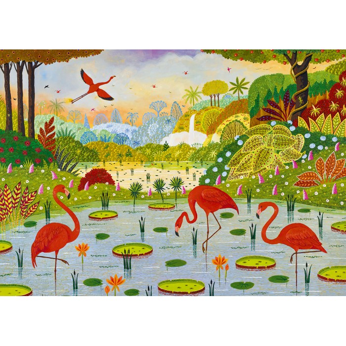 Puzzle Pieces-and-Peace-0073 Caribbean Flamingos 