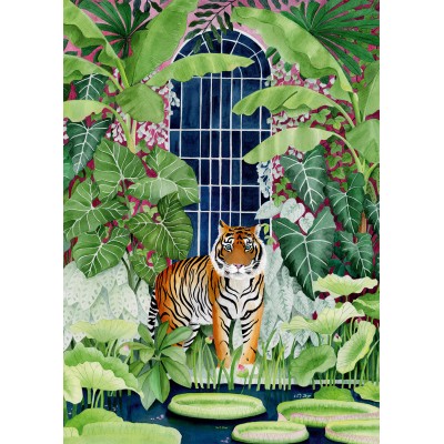 Puzzle Pieces-Peace-F-00033 Greenhouse Tiger