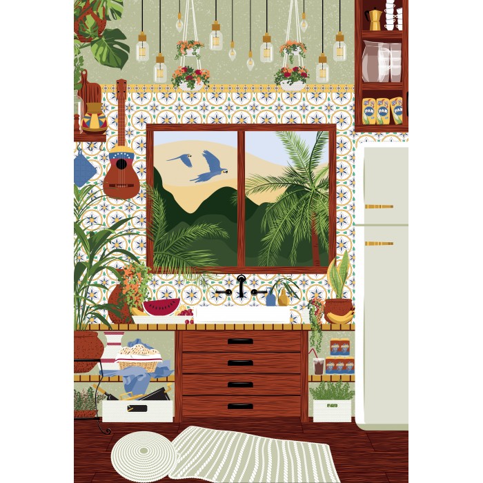 Puzzle  Pieces-Peace-F-00160 Venezuelan Kitchen