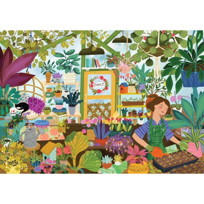 Puzzle  Pieces-Peace-F-00169 My Happy Place is in the Greenhouse