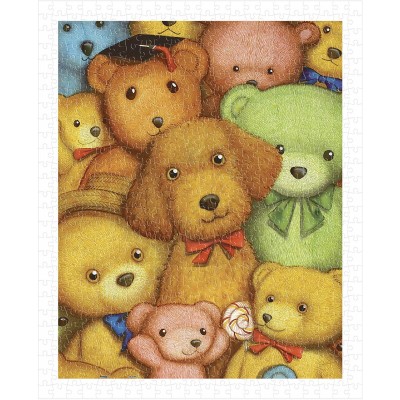 Pintoo-H1124 Plastic Puzzle - Smart - Poodle and Teddy Bears