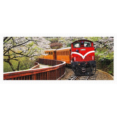 Pintoo-H1483 Plastic Puzzle - Forest Train in Alishan National Park