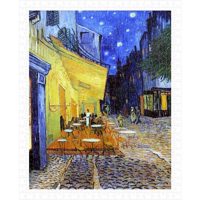 Pintoo-H1762 Plastic Puzzle - Van Gogh Vincent - Cafe Terrace at Night