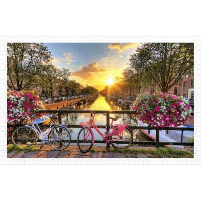 Pintoo-H1770 Plastic Puzzle - Beautiful Sunrise Over Amsterdam