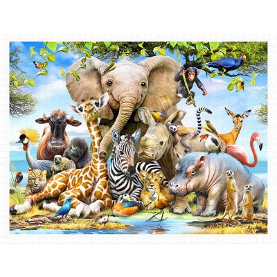 Pintoo-H2043 Plastic Puzzle - Howard Robinson - Africa Smile