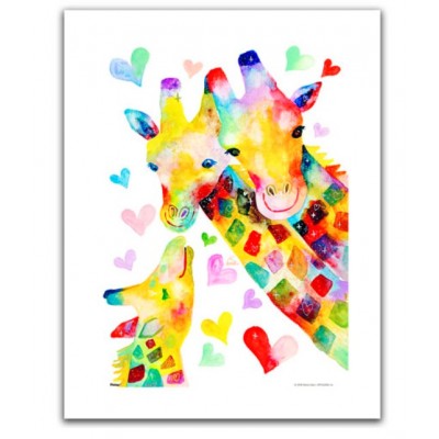 Pintoo-H2092 Plastic Puzzle - Reina Sato - Giraffe Family