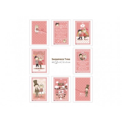 Pintoo-M1186 8 Puzzles 40 Pieces - Plastic Puzzle - Showpiece - The Collection of Lovers' Concerto